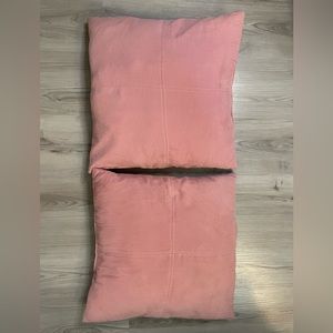 2 Pink Decor Pillows